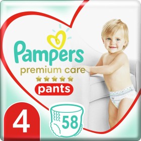 Pampers Premium Care Pants Mega Pack No4 (9-15 kg), 58τμχ