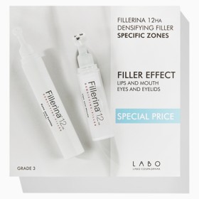 Fillerina 12HA Densifying Filler Specific Zones Grade 3 Πακέτο Δερμοκαλλυντικής Αγωγής Filler Αναπλήρωσης Όγκου & Γεμίσματος για Χείλη & Περίγραμμα, 7ml & Αναπλήρωσης Όγκου & Γεμίσματος για Μάτια & Βλέφαρα,15ml
