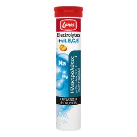 Lanes Electrolytes + Vits B, C & E Ηλεκτρολύτες µε Βιταμίνες B, C, E για Ενυδάτωση & Ενέργεια, 20 eff.tabs