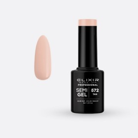 Elixir Make-up Semi Gel Ημιμόνιμο Επαγγελματικό Βερνίκι Νυχιών Νο572 Tan, 5ml