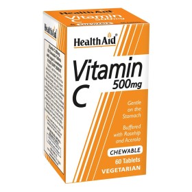 Health Aid Vitamin C 500mg Συμπλήρωμα Διατροφής Βιταμίνη C, 60 μασώμενες ταμπλέτες