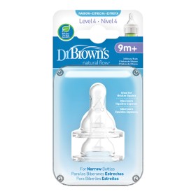 Dr. Browns Options 313 Θηλές Σιλικόνης για Μπιμπερό με Στενό Λαιμό 9m+, 2τμχ