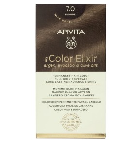 Apivita My Color Elixir Μόνιμη Βαφή Μαλλιών 7.0 Φυσικό Ξανθό, 125ml