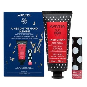Apivita Promo A Kiss On The Hand Jasmine Κρέμα Χεριών Ενυδάτωσης, 50ml & Lipcare Με Ρόδι, 4,4gr