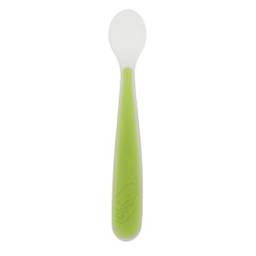 Chicco Κουτάλι Σιλικόνης Soft για 6m+ Πράσινο, 1τμχ