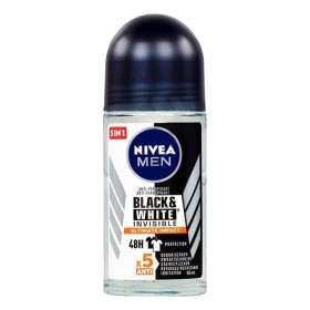 Nivea Men Deo Black & White Ultimate Impact Roll-on Αντρικό Αποσμητικό 48ωρης Προστασίας με 5σε1 Δράσεις, 50ml