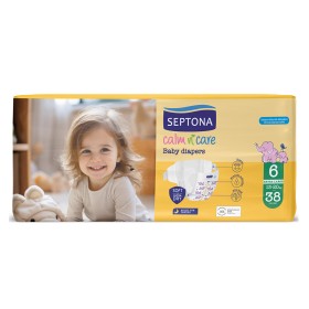 Septona Calm N Care Baby Diapers Πάνες Large No6 (13-20Kg), 38τμχ