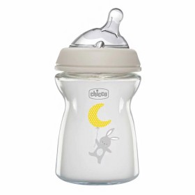 Chicco Natural Feeling Γυάλινο Μπιμπερό με Θηλή Σιλικόνης για 0m+, 250ml