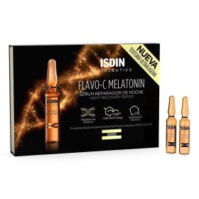 Isdin Flavo-C Melatonin Night Recovery Serum Ορός Επιδιόρθωσης Νυκτός, 10 αμπούλες x 2ml