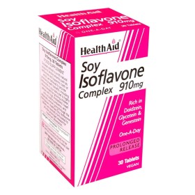 Health Aid Soy Isoflavone Complex 910mg, Συμπλήρωμα Διατροφής για την Υγεία Καρδιάς, Οστών & των Γυναικείων Ορμονών, 30tabs