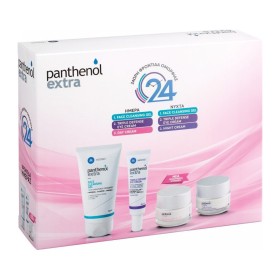 Panthenol Extra Promo με Face Cleansing Gel Τζελ Καθαρισμού Προσώπου, 150ml, Triple Defense Eye Cream Κρέμα Ματιών Τριπλής Δράσης, 25ml, Ενυδατική Κρέμα Ημέρας SPF15, 50ml & Κρέμα Νύχτας για Σύσφιξη, 50ml, 1σετ