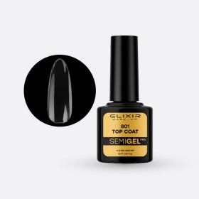 Elixir Make-up Semi Gel Ημιμόνιμο Επαγγελματικό Βερνίκι Νυχιών Νο801 Top Coat, 8ml
