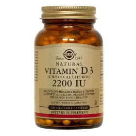 Solgar Vitamin D3 2200IU, 100 φυτικές κάψουλες