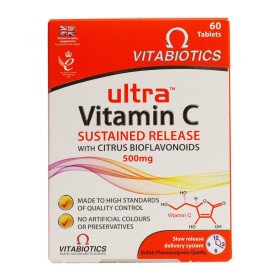 Vitabiotics Ultra Vitamin C Sustained Release with Citrus Bioflavonoids 500mg, 60caps