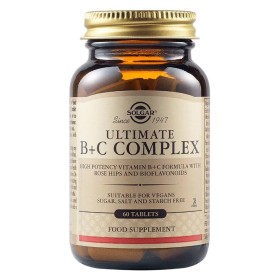Solgar Ultimate B + C Complex Συμπλήρωμα Διατροφής με Σύμπλεγμα Βιταμινών Β με Βιταμίνη C για την Ενίσχυση του Νευρικού & Ανοσοποιητικού Συστήματος, 60tabs