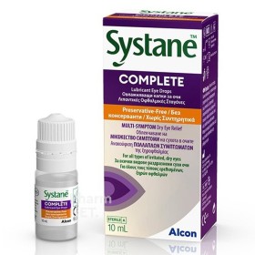 [E] Alcon Systane Complete Drops Λιπαντικές Οφθαλμικές Σταγόνες Χωρίς Συντηρητικά, 10ml