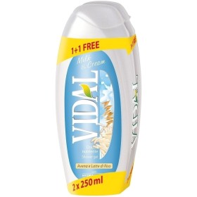 VIDAL ΑΦΡΟΛΟΥΤΡΟ MILK & CREAM 250ml 1+1ΔΩΡΟ