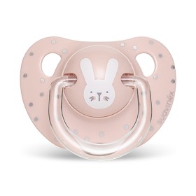 Suavinex Πιπίλα Σιλικόνης Ανατομική Rabbit Pink 0-6m