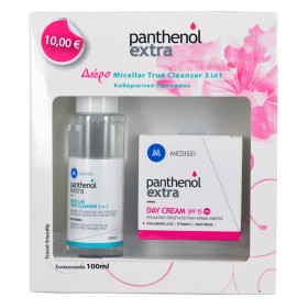 Medisei Panthenol Extra Set Ενυδατική Κρέμα Ημέρας SPF15, 50ml & Δώρο Micellar True Cleanser, 100ml