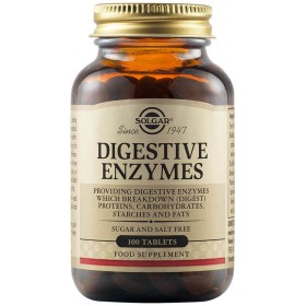 Solgar Digestive Enzymes Συμπλήρωμα Διατροφής με Πεπτικά Ένζυμα Ιδανικό για Αντιμετώπιση Δυσπεψίας, Μετεωρισμού & Αερίων, 100tabs