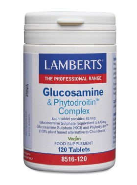 Lamberts Glucosamine & Phytodroitin Complex Συμπλήρωμα για την Υγεία των Αρθρώσεων, 120 ταμπλέτες