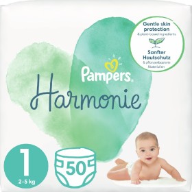 Pampers Harmonie Βρεφικές Πάνες Νo1 (2-5kg), 50 τμχ