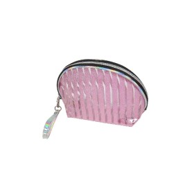 Ro-Ro Accessories Νεσεσέρ Ροζ με Ρίγες BAG488A, 1τμχ