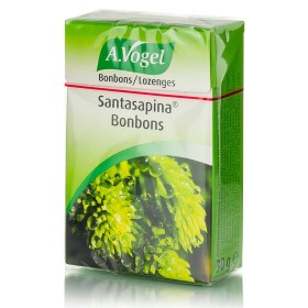 A. Vogel Santasapina Bonbons Γεμιστές Καραμέλες με Φρέσκο Άγριο Έλατο για Πονόλαιμο, Βήχα & Βραχνάδα, 30gr