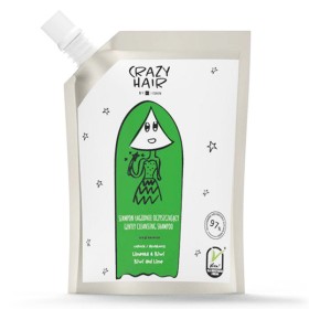 Hiskin Crazy Hair Gently Cleansing Shampoo Scalp Balance Σαμπουάν Απαλού Καθαρισμού Lime & Kiwi  [Ανταλλακτικό] Travel Size, 100ml