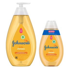Johnsons Baby Shampoo Παιδικό Σαμπουάν, 750ml & Δώρο Επιπλέον Ποσότητα, 300ml