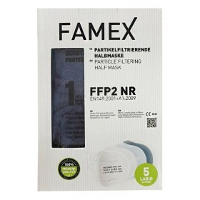 Famex Μάσκα Προστασίας FFP2 NR Μπορντό,10τμχ