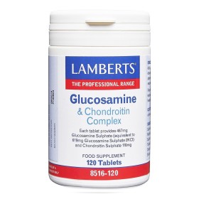 Lamberts Glucosamine & Chondroitin Complex Συμπλήρωμα Διατροφής που Βοηθά στην Αναδόμηση του Αρθρικού Χόνδρου, 120tabs