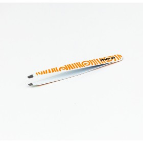 Mota Τσιμπιδάκι Ανοξείδωτο Λευκό με Σχέδιο Πορτοκαλί, 1 τμχ