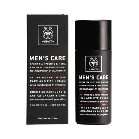 Apivita Mens Care Κρέμα κατά των Ρυτίδων & της Κούρασης για το Πρόσωπο & τα Μάτια, Με Κάρδαμο & Πρόπολη, 50ml