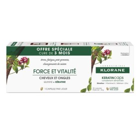 Klorane Keratin Caps Promo 2+1 Δώρο Συμπλήρωμα Διατροφής για Δυνατά Μαλλιά & Νύχια Με Κερατίνη, 90 caps