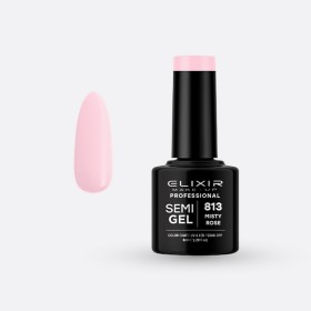 Elixir Make-up Semi Gel Ημιμόνιμο Επαγγελματικό Βερνίκι Νυχιών Νο813 Misty Rose, 8ml