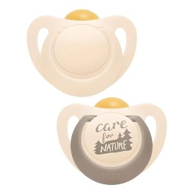Nuk For Nature Πιπίλα Latex από 98% Φυσικές Πρώτες Ύλες 0-6m Κόκκινο, 2τμχ
