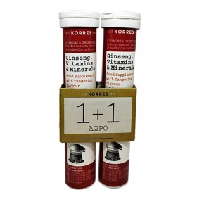 Korres 112 Ginseng Βιταμίνες & Μέταλλα Γεύση Μανταρίνι, 36αναβρ.δισκία