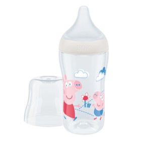 Nuk Perfect Match Peppa Pig Μπιμπερό Πλαστικό με Μαλακή Θηλή Σιλικόνης κατά των Κολικών με Έλεγχο Θερμοκρασίας 3m+, 260ml