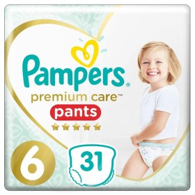 Pampers Premium Care Pants Πάνες Βρακάκια No6 (15+kg), 31 τμχ