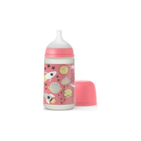 Suavinex Space μπιμπερό - Θηλή Σιλικόνης 3-6m Pink 270ml