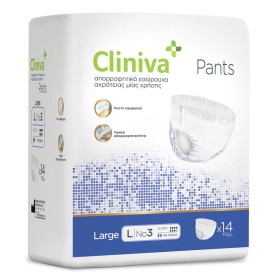 Cliniva Pants Εσώρουχο Ακράτειας No3 Large Πράσινο, 14τμχ