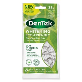 Dentek Eco Whitening Floss Picks Οδοντικό Νήμα, 36τμχ
