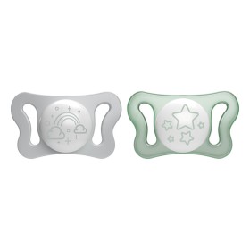 Chicco Physioforma Micro Night Πιπίλες Σιλικόνης Για Τη Νύχτα 0-2m+, 2τμχ