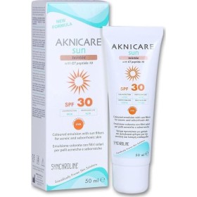 Synchroline Aknicare Sun Teintee SPF 30 Αντηλιακή Κρέμα Προσώπου με Χρώμα, 50ml