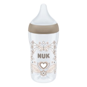 Nuk Perfect Match Μπιμπερό Πλαστικό με Μαλακή Θηλή Σιλικόνης κατά των Κολικών με Έλεγχο Θερμοκρασίας 3m+, 260ml