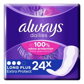 Always Dailies Long Plus Extra Protect Σερβιετάκια για Καθημερινή Χρήση, 24τμχ