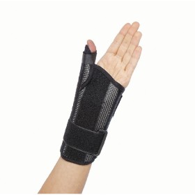 Anatomic Help 0506 Νάρθηκας Καρπού Αριστερής Πλευράς με Αντίχειρα σε Μαύρο Χρώμα, 1τμχ