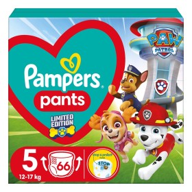  Pampers Paw Patrol Πάνες Βρακάκι No. 5 για 12-17kg, 66τμχ