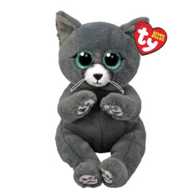TY Beanie Bellies Binx Χνουδωτή Γατούλα Γκρι 15εκ, 1τμχ